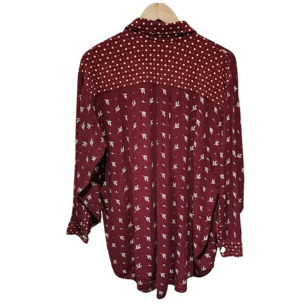 Vintage Blouse 1990s Button Down - Picture 2 of 6